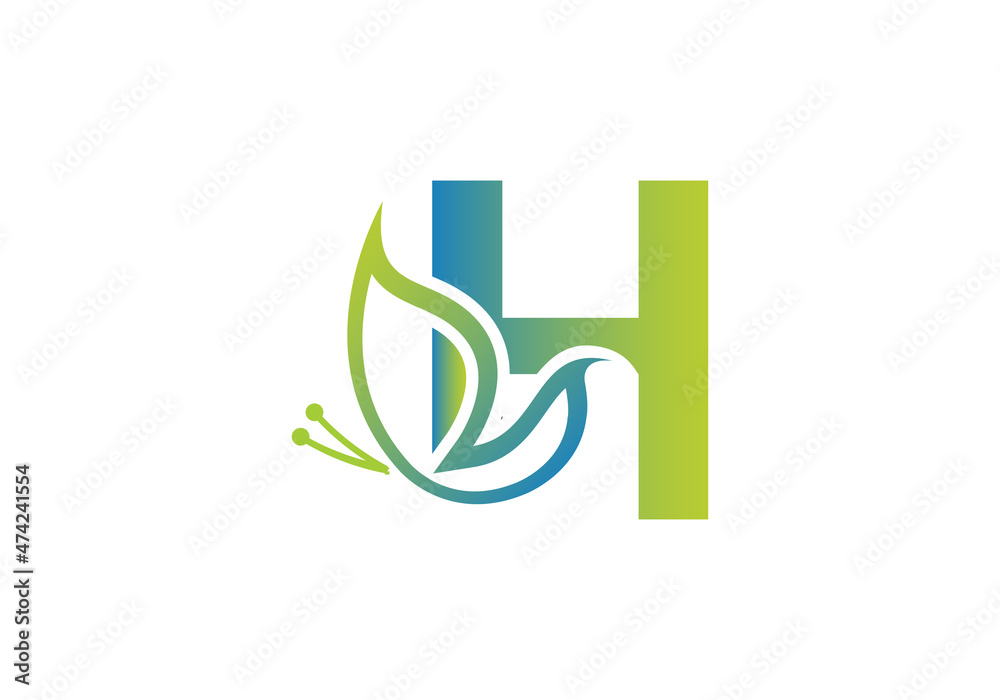 this is a creative letter H add butterfly icon design this is a creative letter H add butterfly icon design