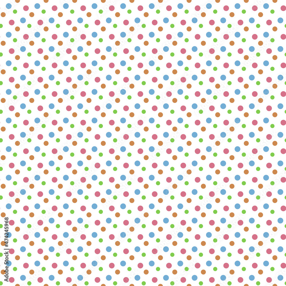 Seamless polka dot pattern on white Seamless polka dot pattern on white