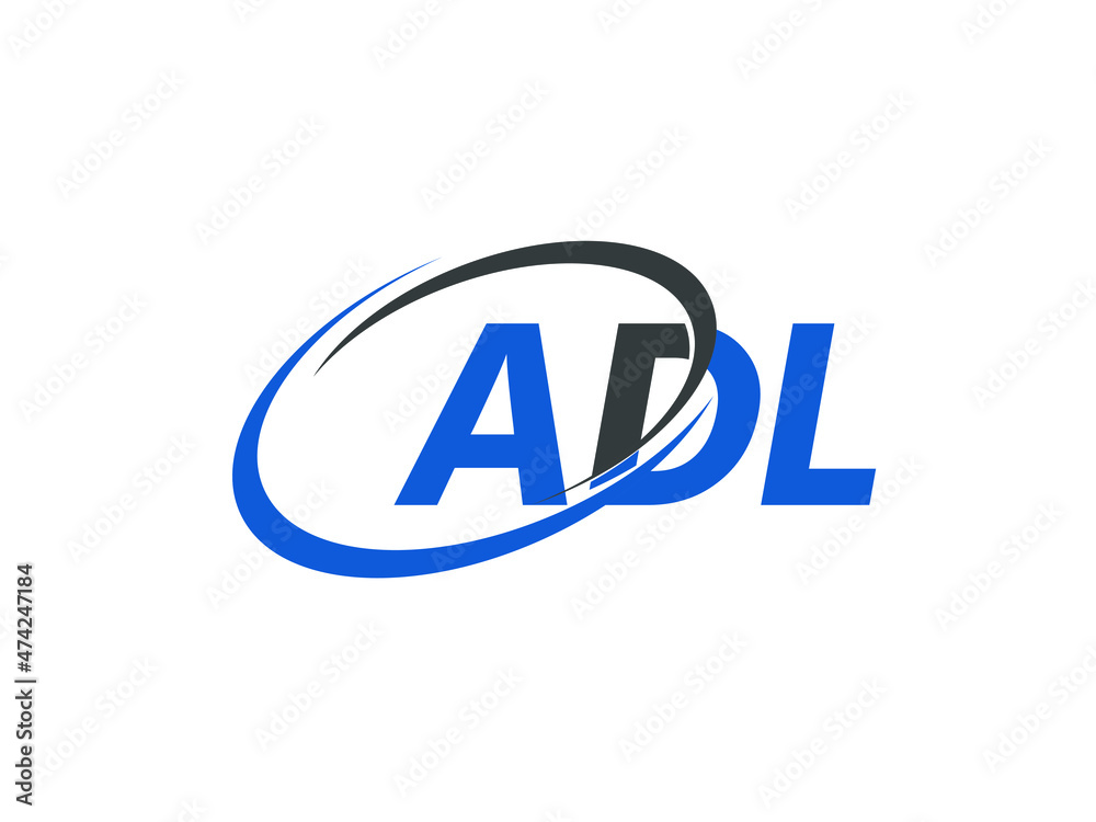 ADL letter creative modern elegant swoosh logo design ADL letter creative modern elegant swoosh logo design
