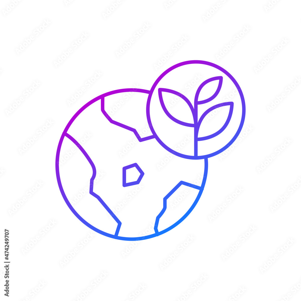 Ecology world icon Ecology world icon
