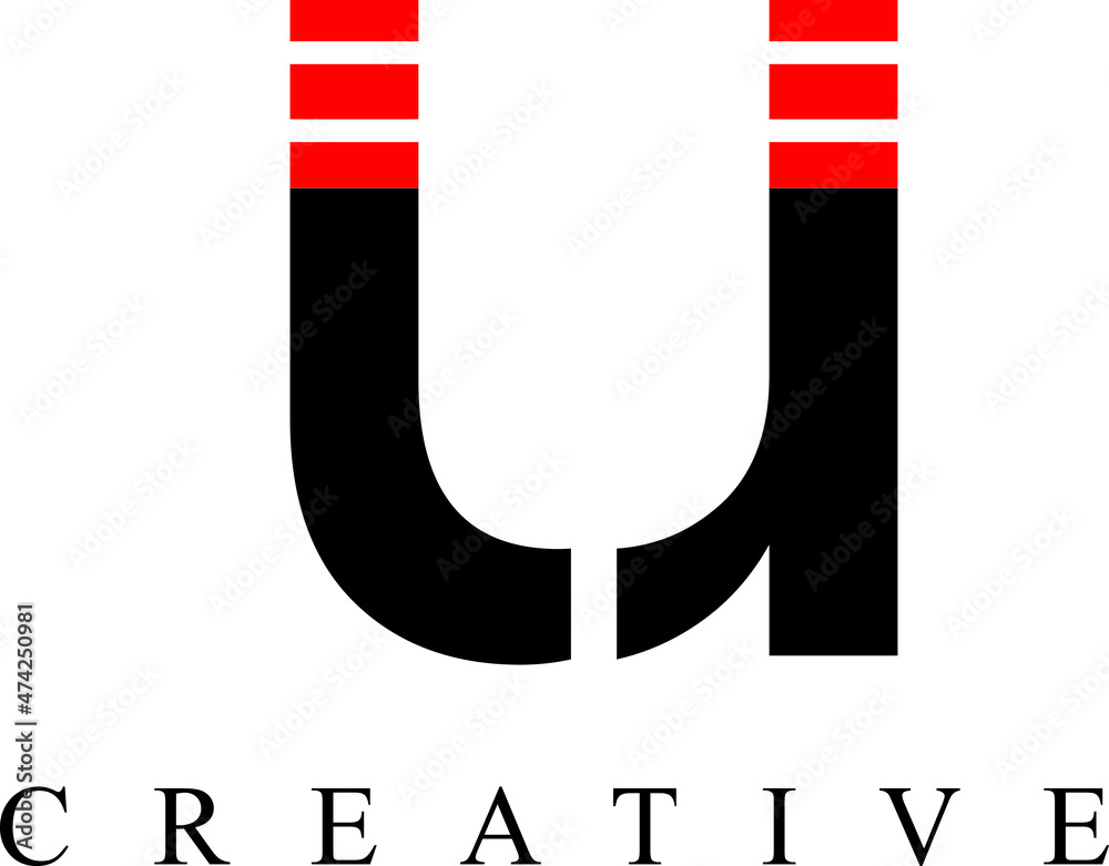 U letter logo design. Letter logo design template. U letter logo design. Letter logo design template.