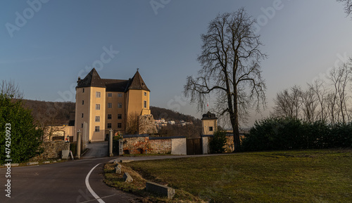 Fototapeta Naklejka Na Ścianę i Meble -  Castle Steyregg near Linz was built in the 11th and 12th century. Steyregg, Austria, 