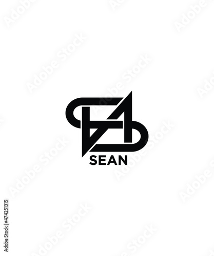 This is a name logo based on the name SEAN