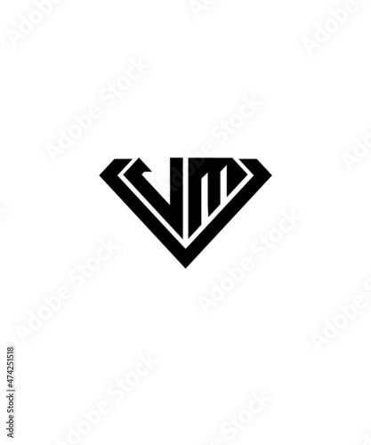 Free Download A monogram logo based on the initials V and M - GFXLoad