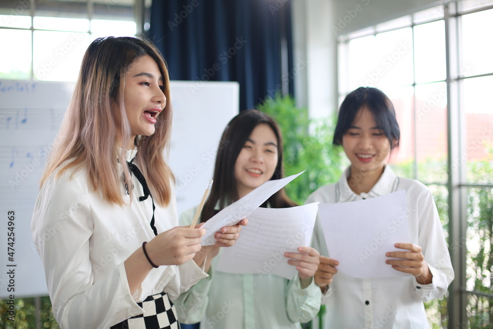 student learning a music song of classic musical class at home studio or school, playing instrument student learning a music song of classic musical class at home studio or school, playing instrument