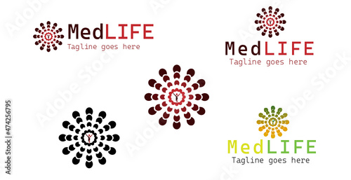 Peace life medical meditation logo