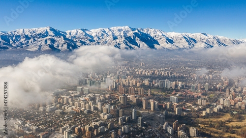 Fotografie Winter in Santiago, Chile.