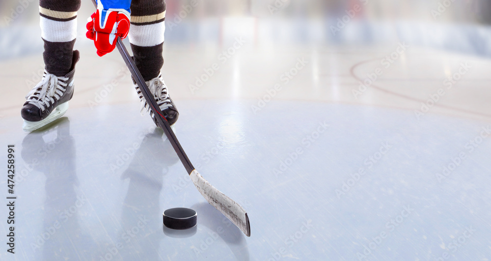 Close Up Shot of a Hockey Puck and Hockey Stick · Free Stock Photo