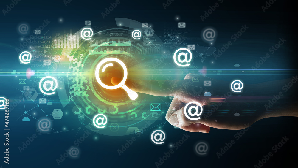 touching with soft gesture multimedia screen with future technology concept touching with soft gesture multimedia screen with future technology concept