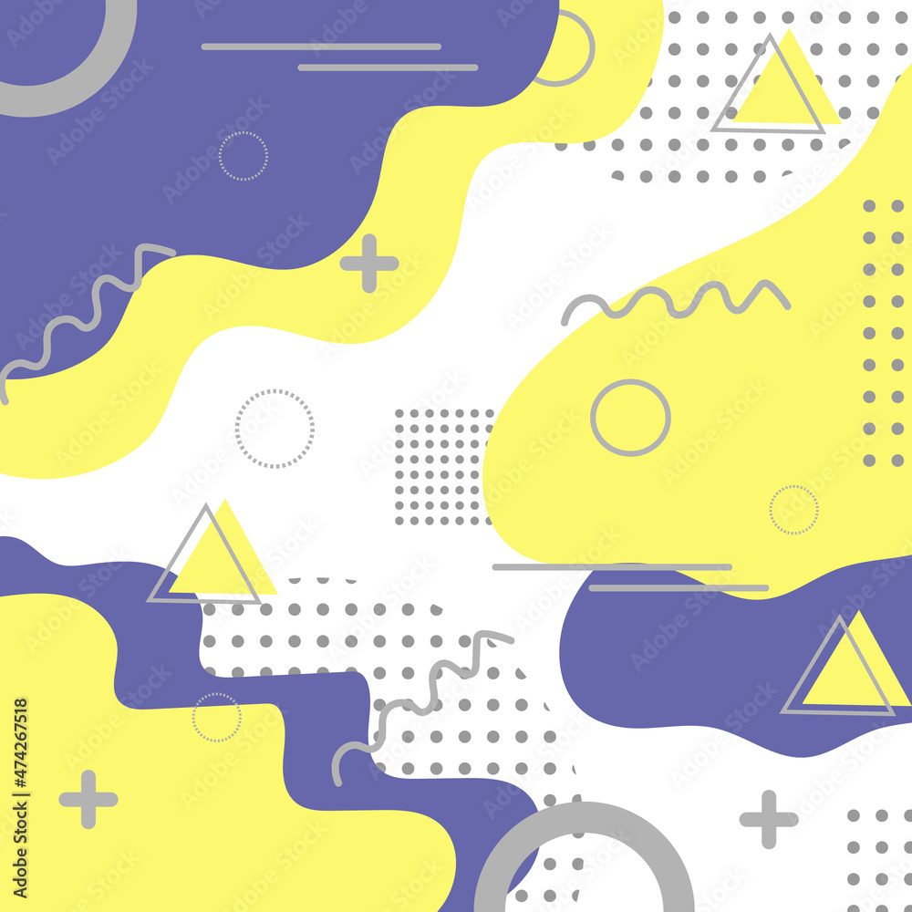 Abstract and trendy modern geometric background. Vector background