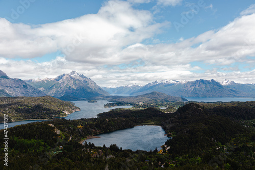 lake and mountains