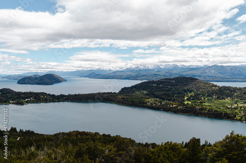 lake and mountains