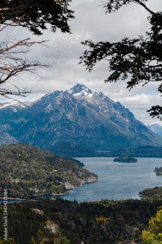 lake and mountains