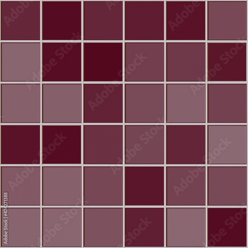 Purple decorative tiles texture background. 3d rendering.