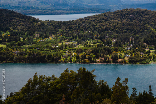 lake and mountains