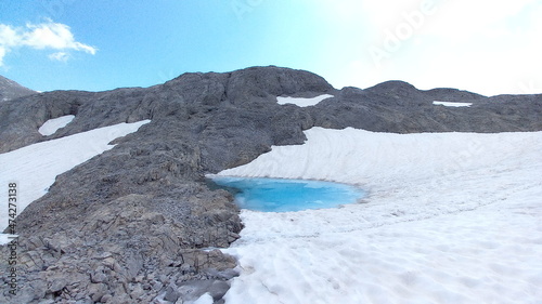 Gletscher am berg