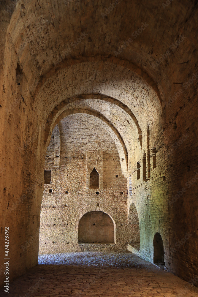 Interior of Fortress in Gjirokastra, Albania Interior of Fortress in Gjirokastra, Albania