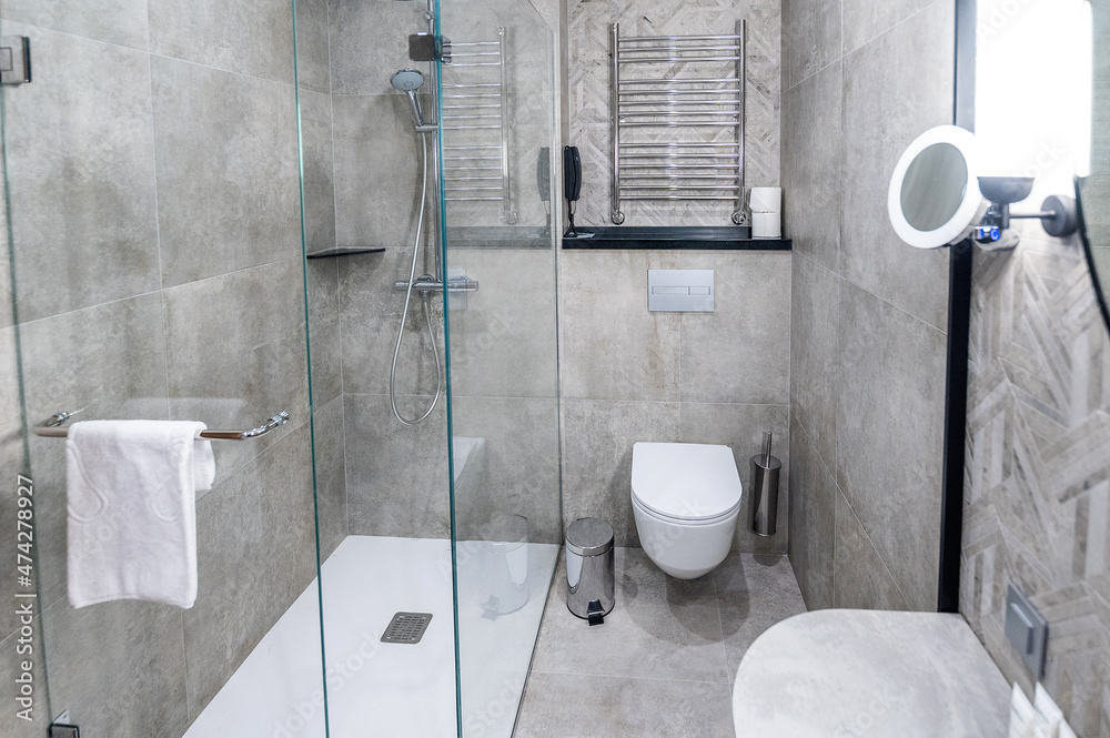 Modern hotel bathroom