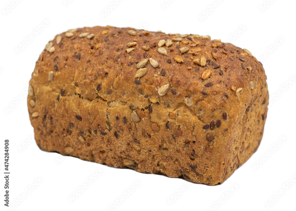 freshly baked bread isolated on white background. freshly baked bread isolated on white background.