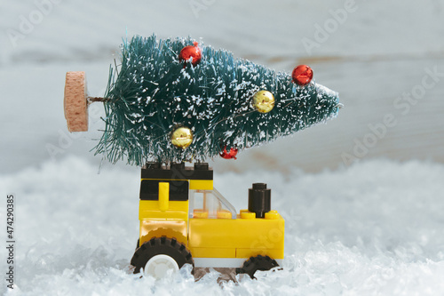 Christmas Tree on Toy Car 
