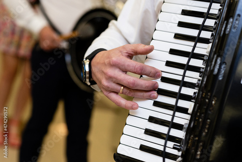 playing the piano