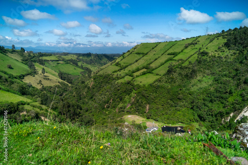 Rolling hills in Ecuador