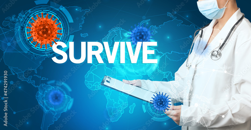 Doctor fills out medical record Doctor fills out medical record