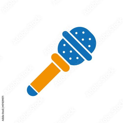 Microphone icon isolated flat vector