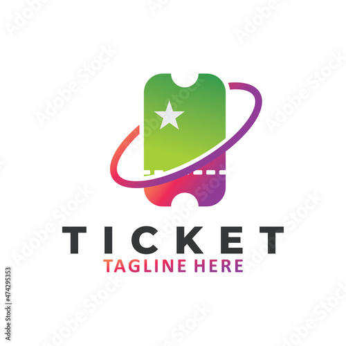 ticket logo icon