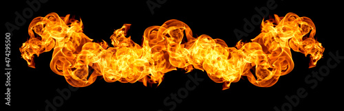 Flame heat fire abstract background