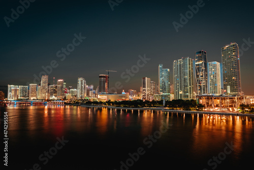 skyline night Miami Florida downtown © Cavan
