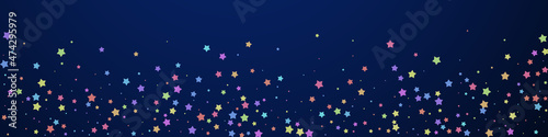 Festive optimal confetti. Celebration stars. Color