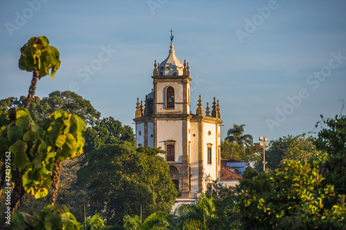 Closer view of Outeiro da Gloria Church - Rio de Janeiro, Brazil photo