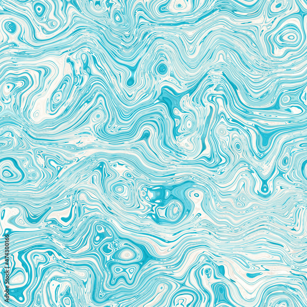 Aegean teal mottled swirl marble nautical texture background. Summer coastal living style home decor. Liquid fluid blue water flow effect dyed textile seamless pattern. Aegean teal mottled swirl marble nautical texture background. Summer coastal living style home decor. Liquid fluid blue water flow effect dyed textile seamless pattern.