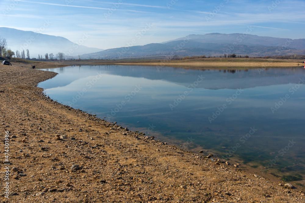 Amazing view of Drenov Dol reservoir, Bulgaria