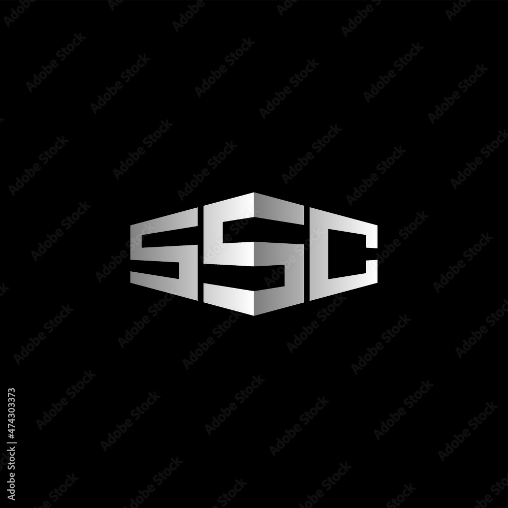 SSC Letter Initial Logo Design Template Vector Illustration SSC Letter Initial Logo Design Template Vector Illustration