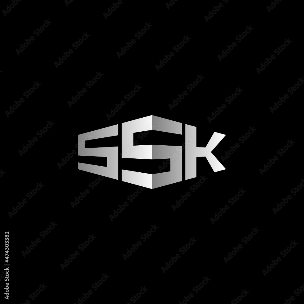 SSK Letter Initial Logo Design Template Vector Illustration SSK Letter Initial Logo Design Template Vector Illustration