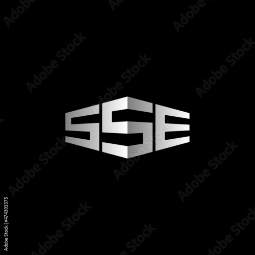 SSE Letter Initial Logo Design Template Vector Illustration photo