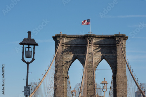 Brooklyn Bridge. City bridge city. Brooklyn, NY, USA. 