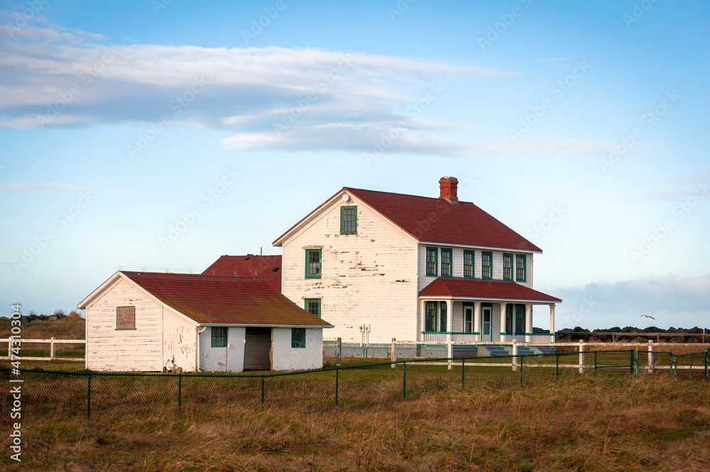 Point Wilson Lighthouse. It marks the western side of the entrance to Admiralty Inlet from the Strait of Juan de Fuca and is an important landmark for vessels traveling to and from Puget Sound. Point Wilson Lighthouse. It marks the western side of the entrance to Admiralty Inlet from the Strait of Juan de Fuca and is an important landmark for vessels traveling to and from Puget Sound.