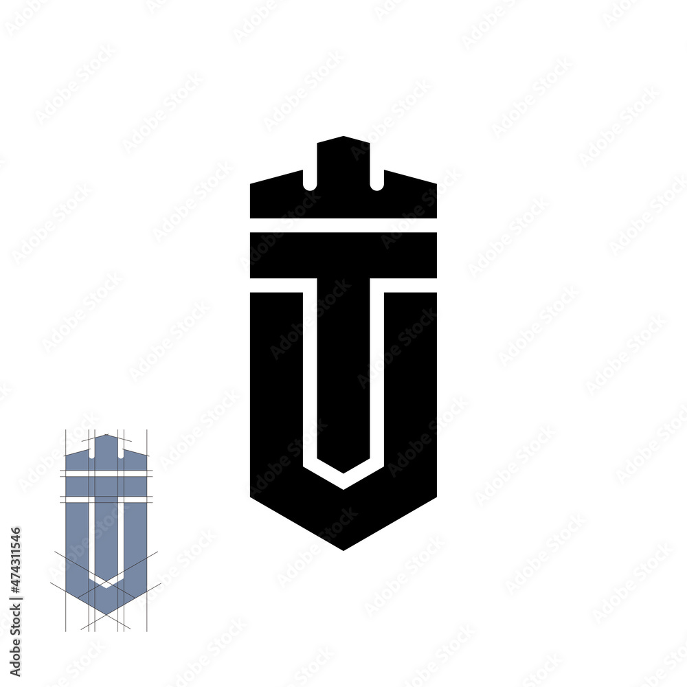letter u t logo design vector letter u t logo design vector