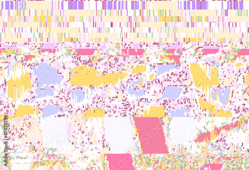 バグ画面 グリッチノイズ レトロ 