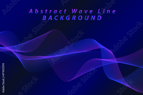 Abstract Wave background-blue pink