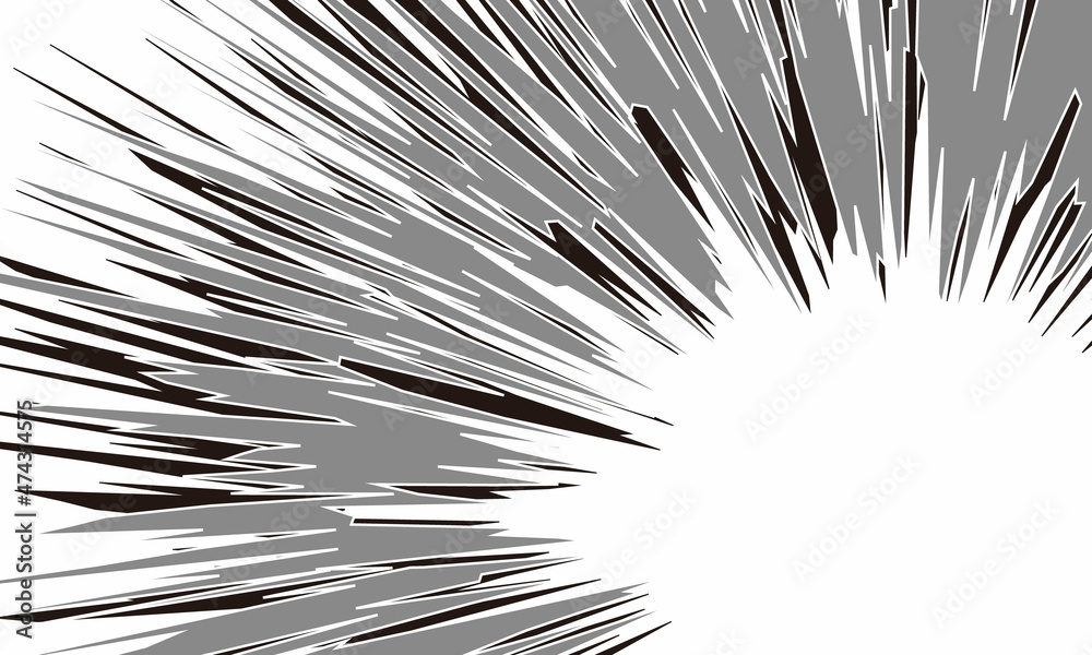 Obraz premium 集中線の素材１