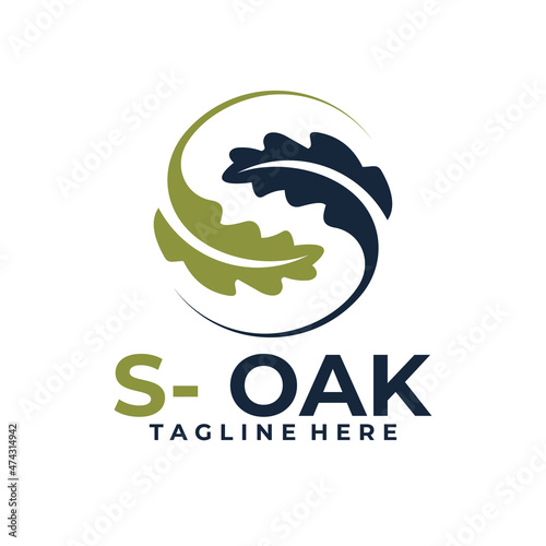 oak logo leaf icon