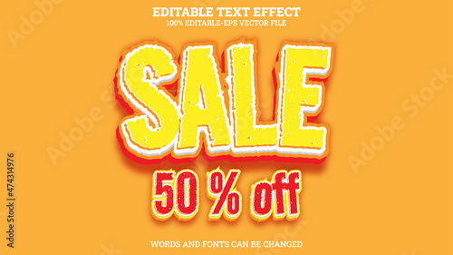 Sale Text Effect Editable