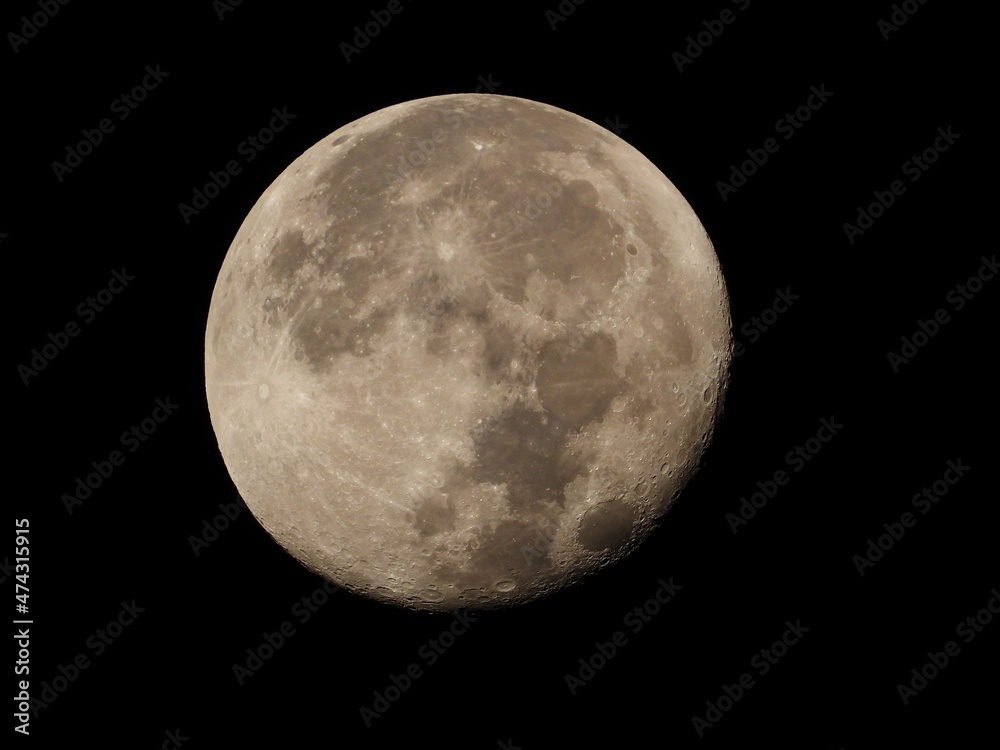 Fototapeta premium Full Moon in night sky