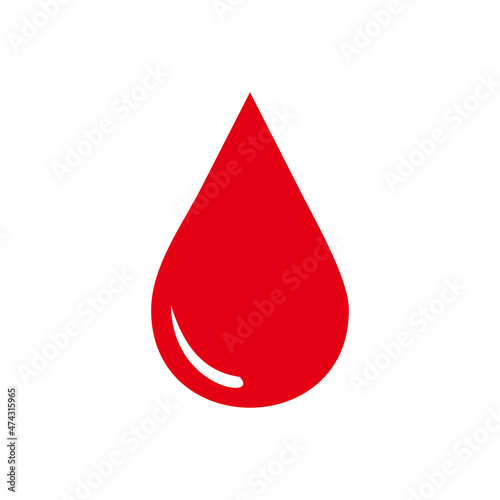 blood drop icon vector symbol illustration
