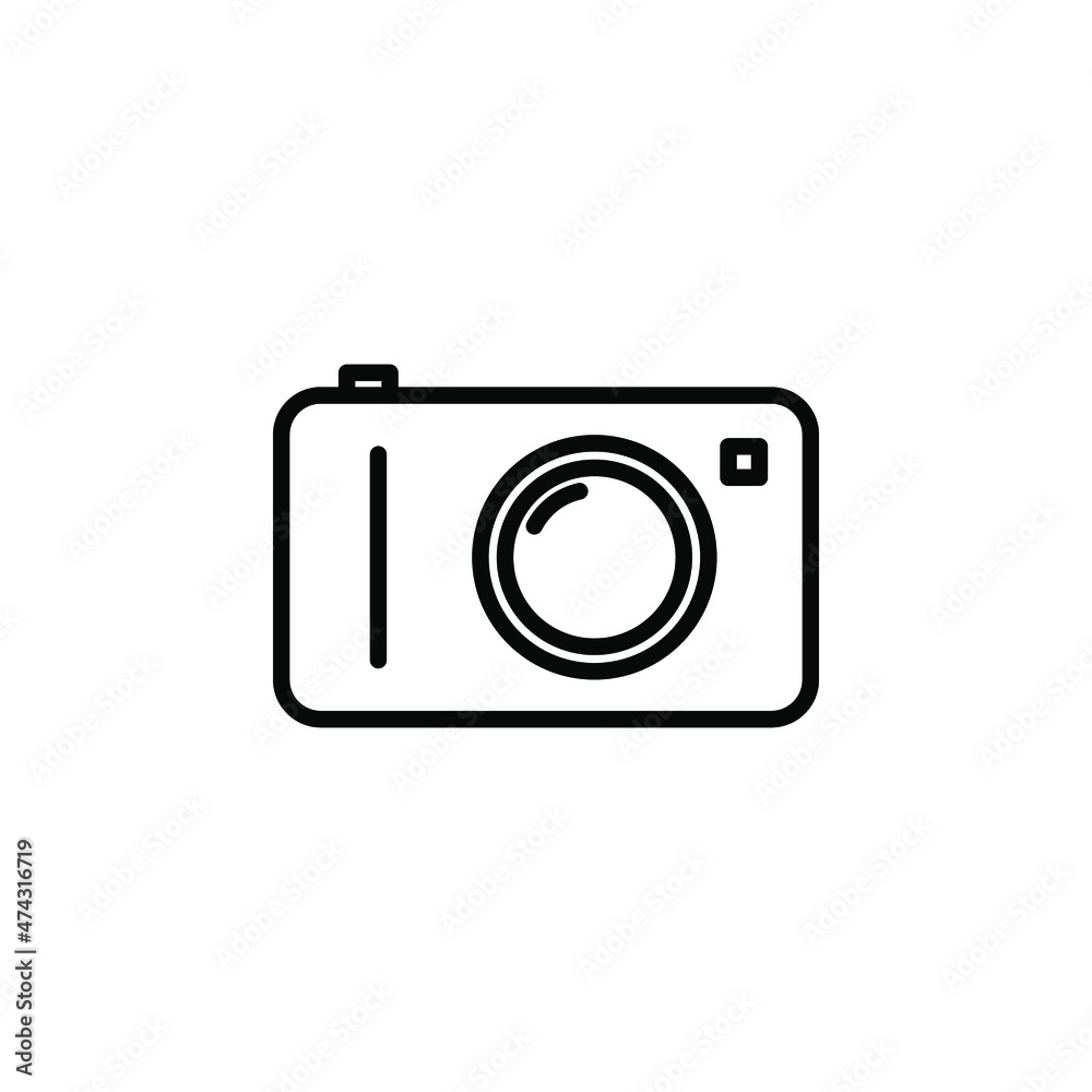 Camera Line Icon, Vector, Illustration, Logo Template. Suitable For Many Purposes.