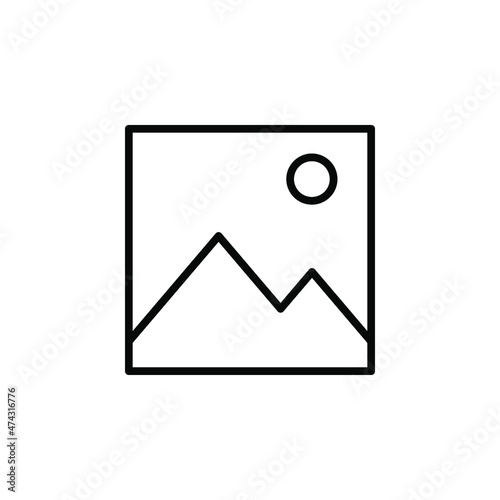 Image, gallery Line Icon, Vector, Illustration, Logo Template. Suitable For Many Purposes